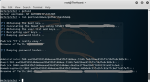 Hacking Windows 7: Meterpreter hashdump